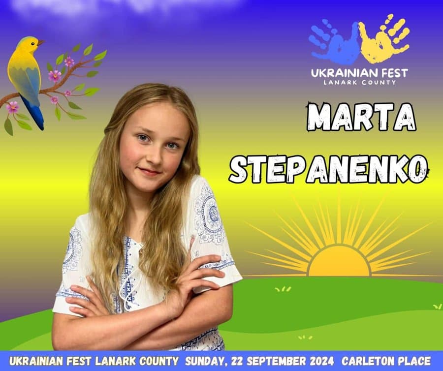 Official UAFest 2024 performer card for Marta Stepanenko