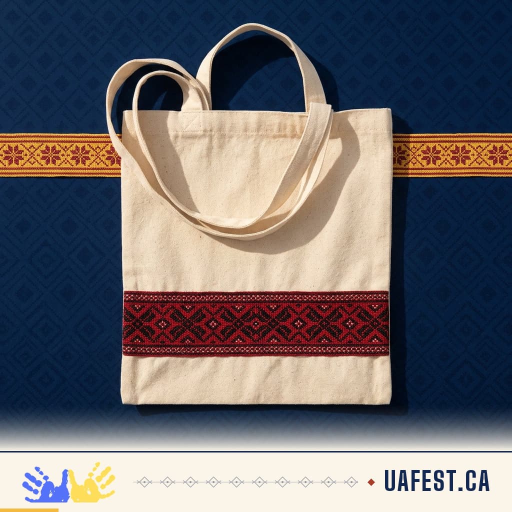 Concept de sac au motif de rouchnyk créé pour les produits UAFest