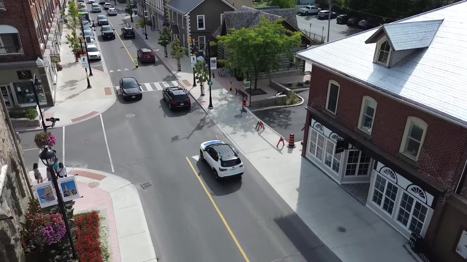 The 2024 UAFest convoy arriving through downtown Carleton Place