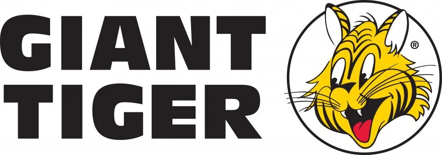 The Giant Tiger wordmark logo in colour, English version