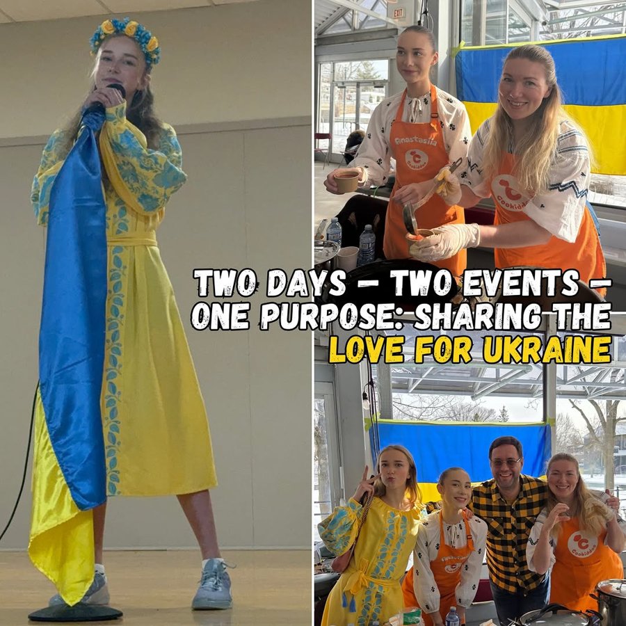Marta bringing Ukrainian song to the stage in Smiths Falls, 2026