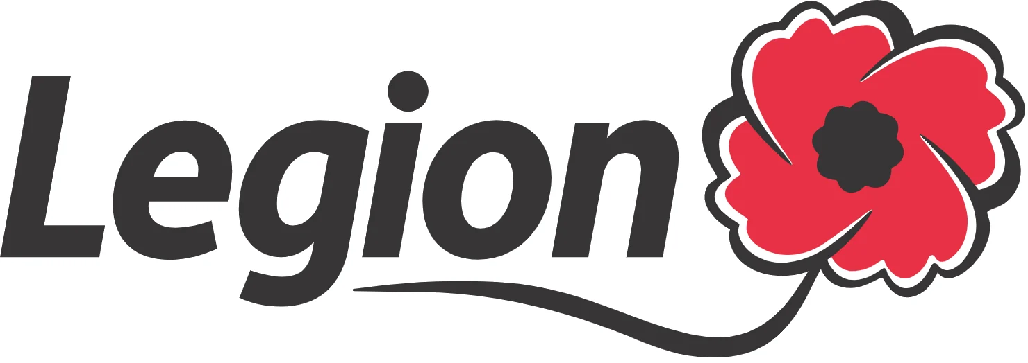 The Legion wordmark with the poppy, used as the branch's site logo.