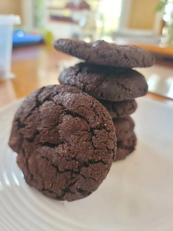 Double chocolate grain-free cookies — grain-free, dairy-free, paleo, gluten-free
