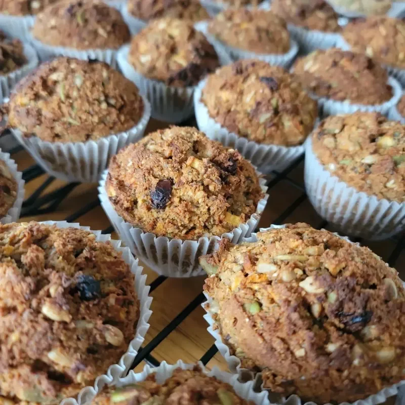 Loaded breakfast muffins — gluten-free, grain-free, vegan, organic